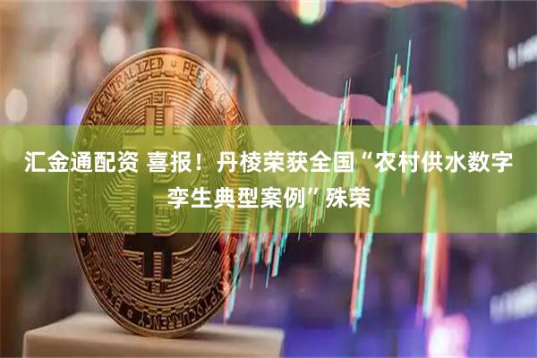 汇金通配资 喜报！丹棱荣获全国“农村供水数字孪生典型案例”殊荣